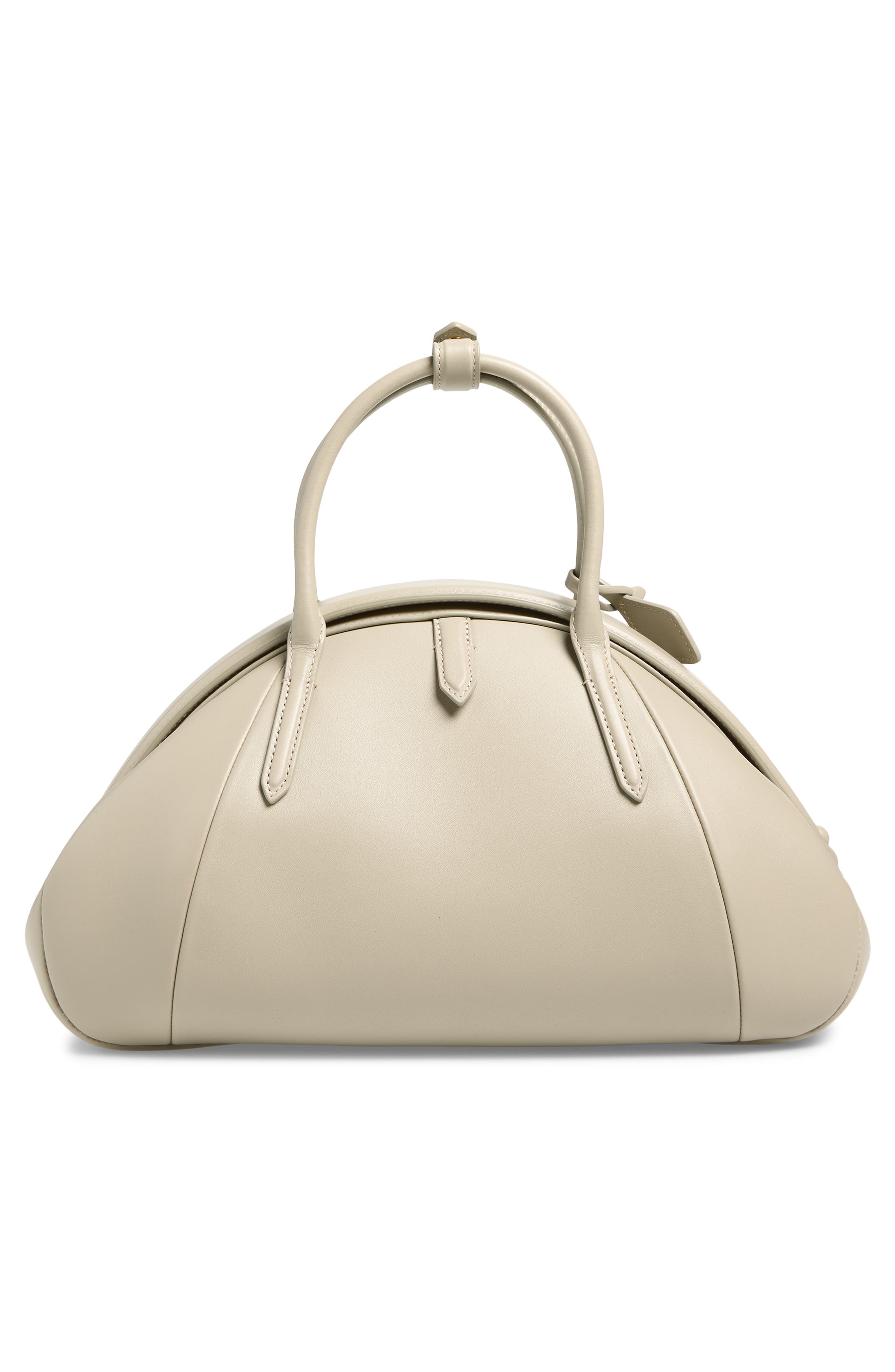 Alaïa Small Leather Top Handle Bag, Alternate, color, Beige Grise
