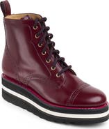 The Office of Angela Scott Ms. Chicago Cap Toe Platform Wedge Bootie