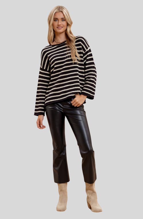 BLU PEPPER BLU PEPPER STRIPE KNIT TOP