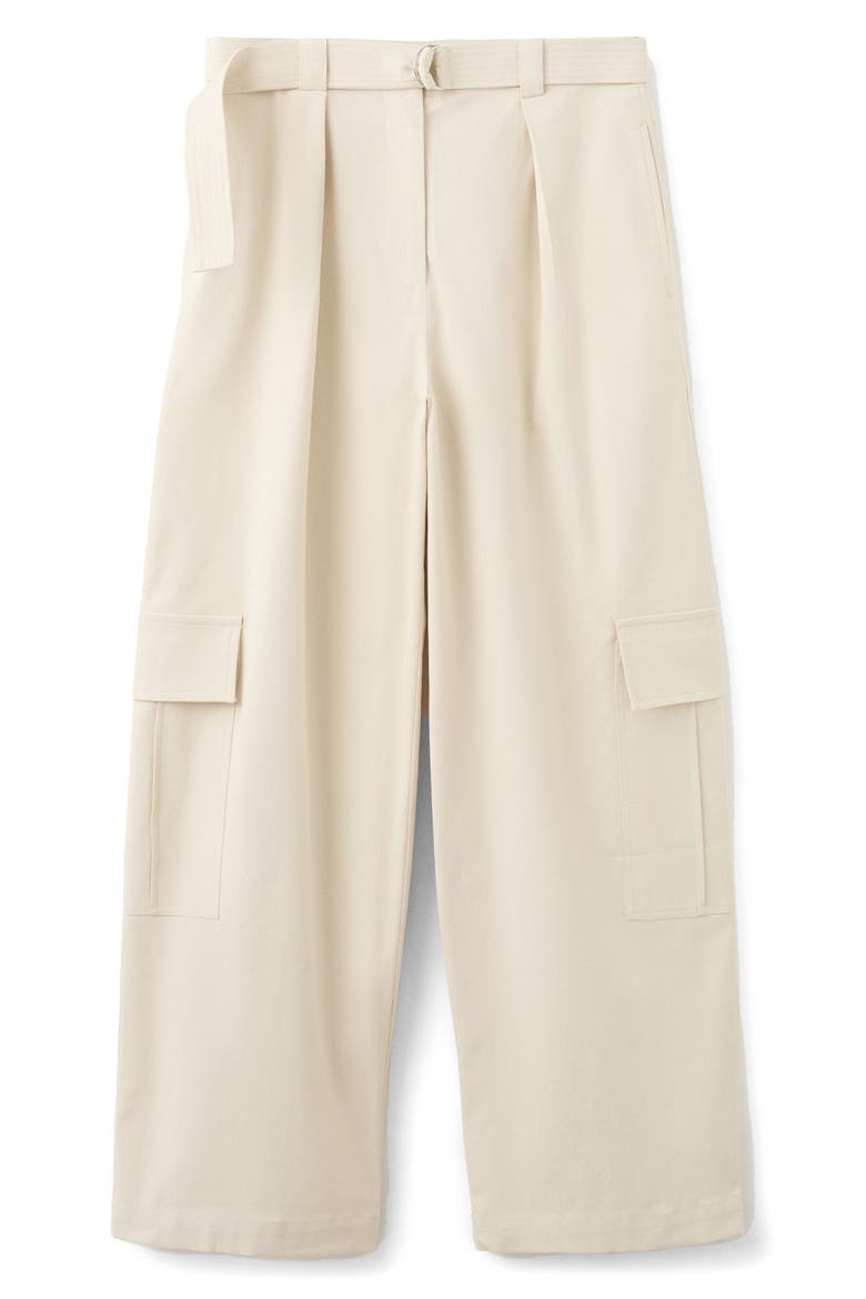 Belted Cargo Pants, Main, color, BEIGE