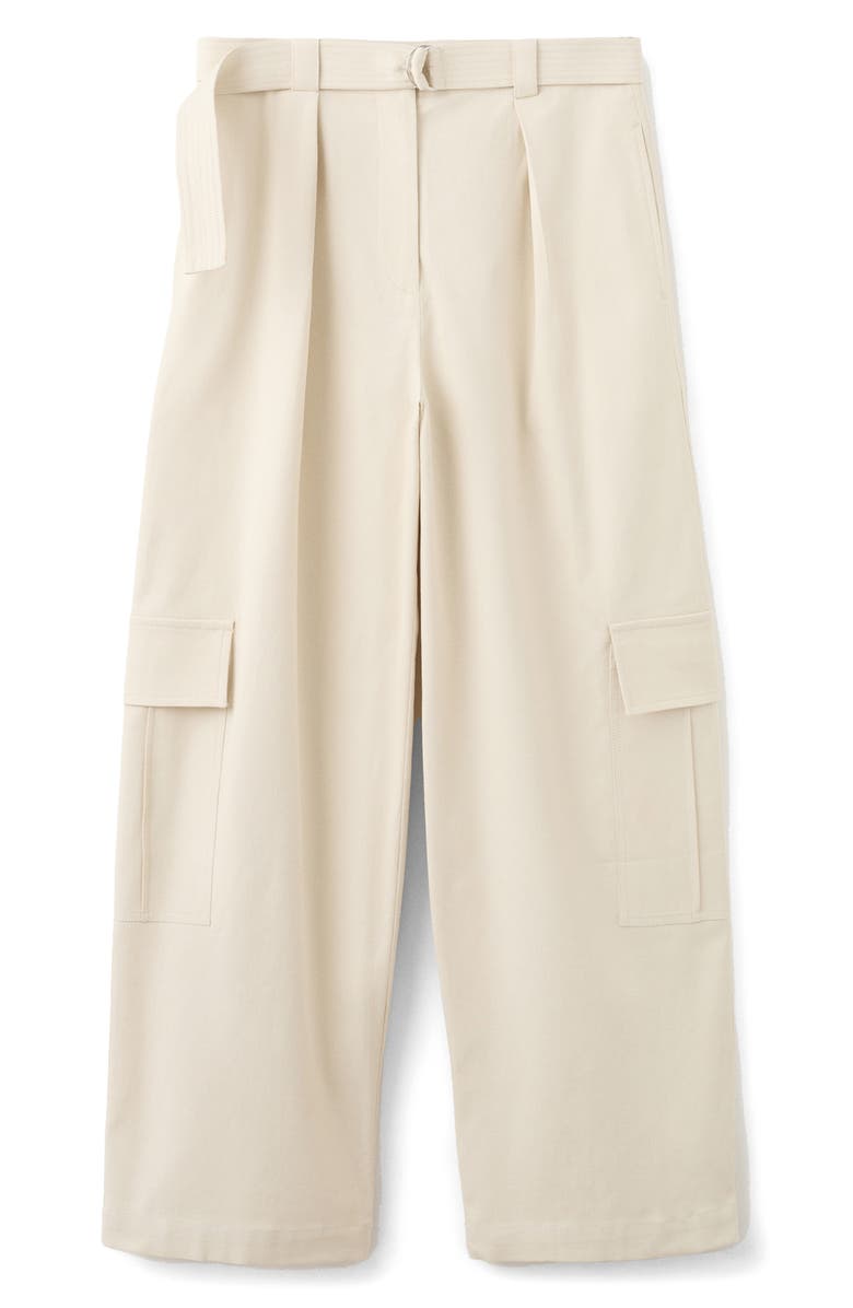 MANGO Belted Cargo Pants, Main, color, 