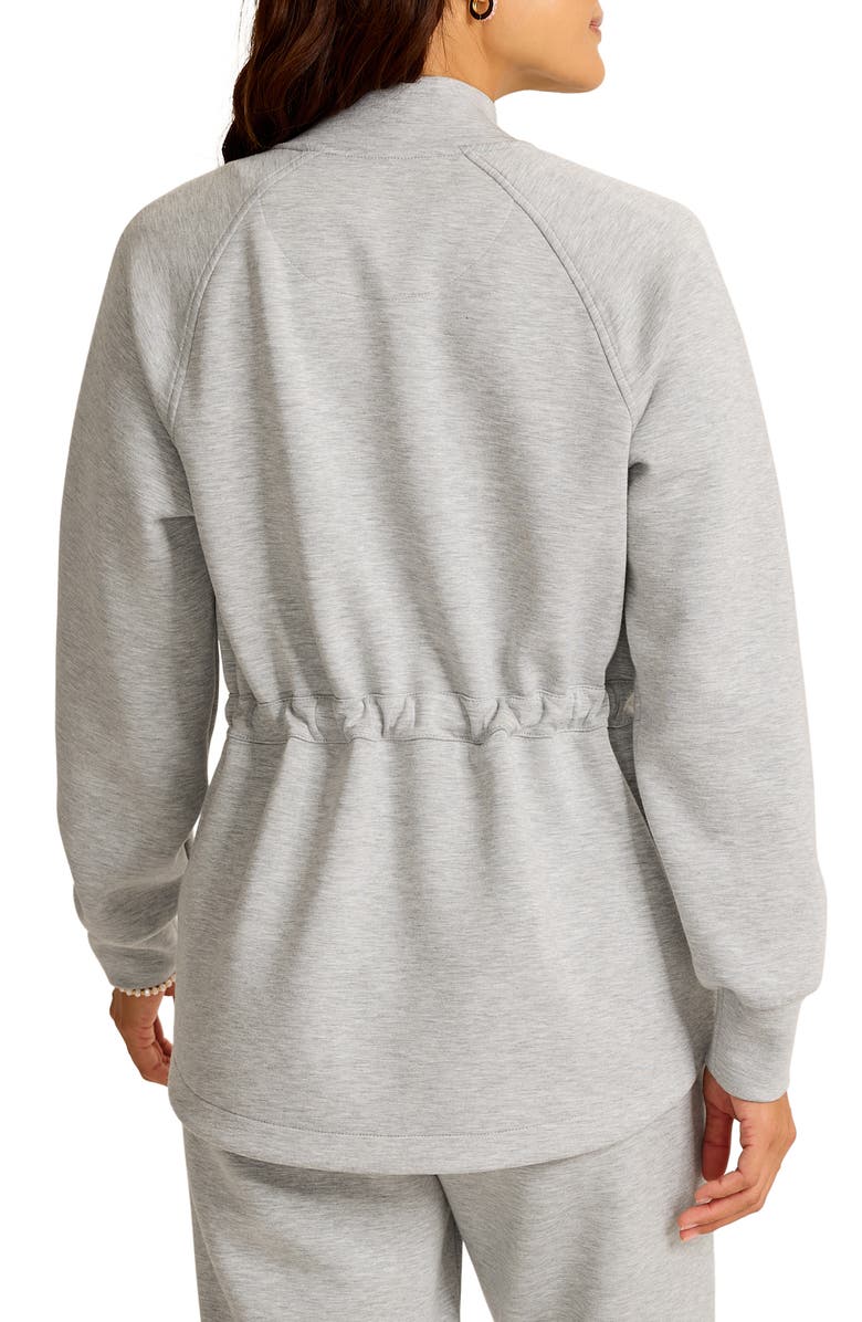 Tommy Bahama Palm Voyage Zip-Up Jacket, Alternate, color, Pearl Grey Heather