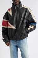 NAHMIAS MVP Leather Bomber Jacket