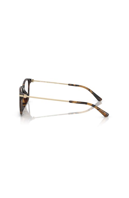 Michael Kors 54mm Rectangle Optical Glasses In Black