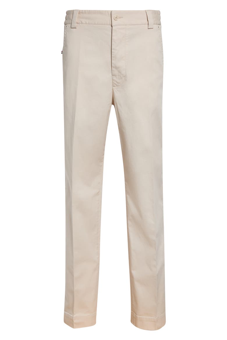 Stretch Cotton Straight Leg Pants, Main, color, WHITE