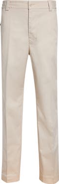 Moncler Stretch Cotton Straight Leg Pants
