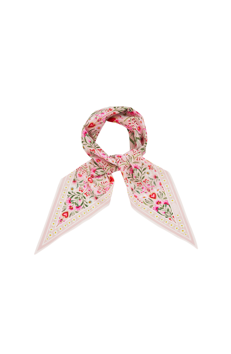 Fable England Penelope Heart Triangle Scarf, Alternate, color, Light/Pastel Pink