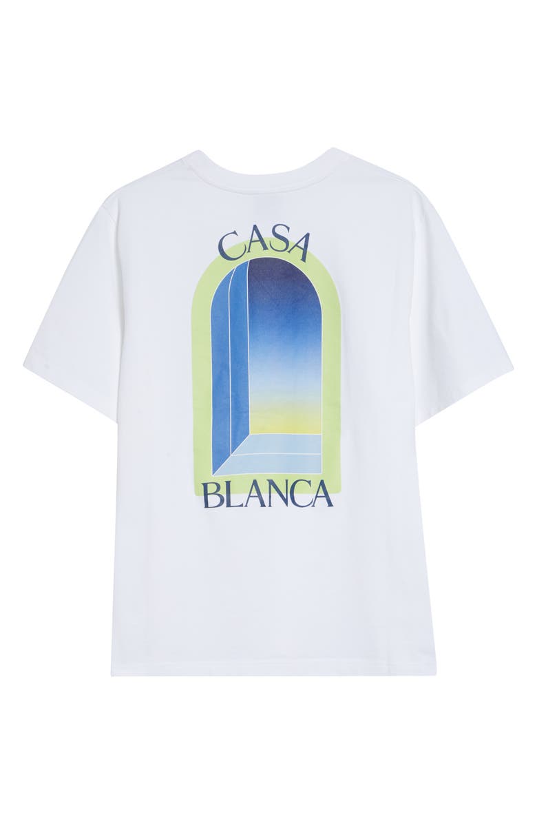Casablanca Arches Classic Organic Cotton Graphic T-Shirt, Alternate, color, Bright White Ersey