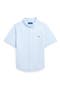 Kids' Short Sleeve Cotton Piqué Button-Down Shirt