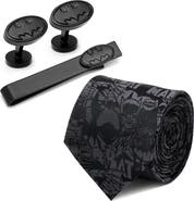 Cufflinks, Inc. The Dark Knight Batman Silk Tie, Tie Bar & Cuff Links Gift Set