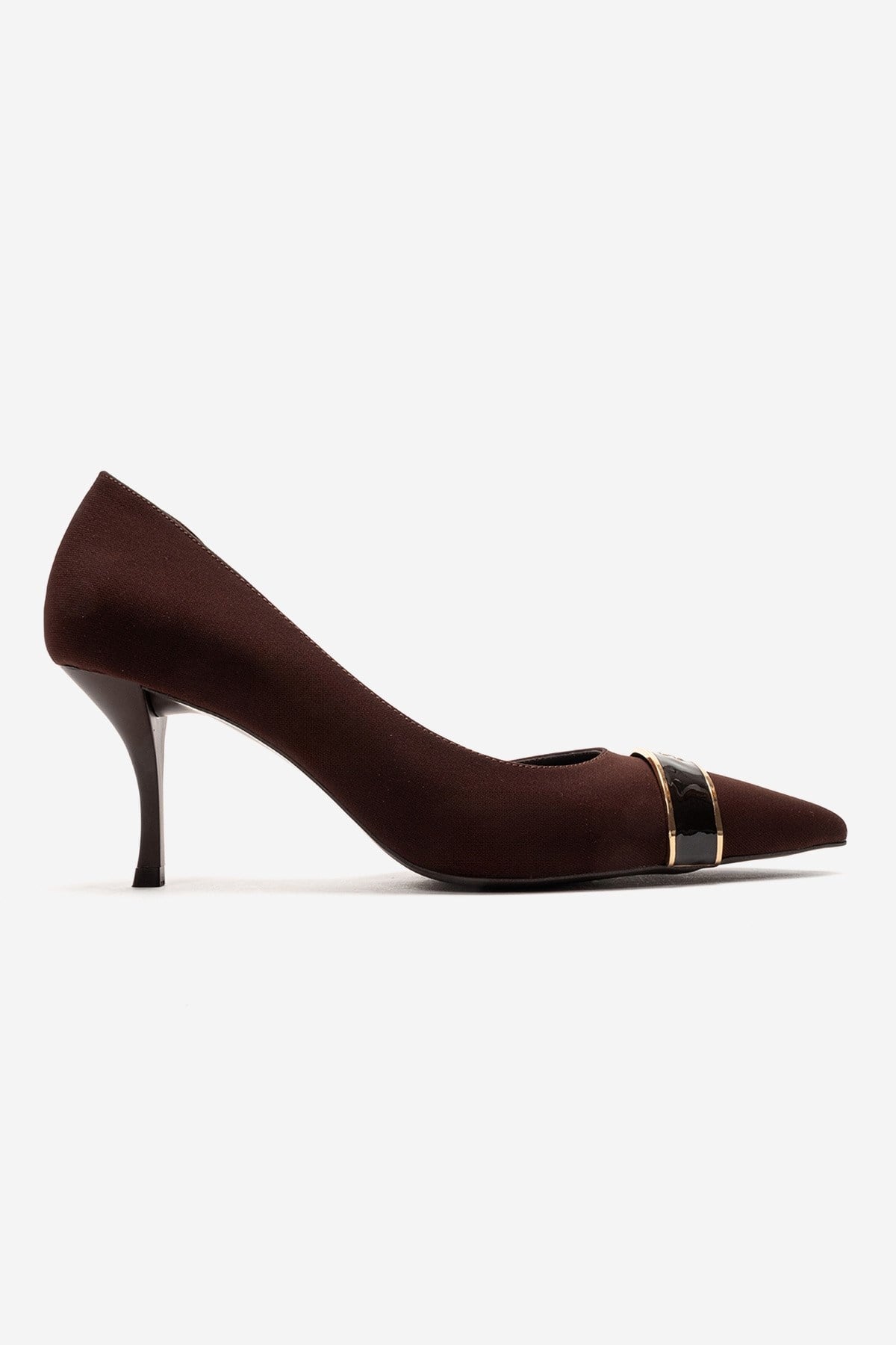 Prologue Shoes Kendra Pointed Toe Stiletto Pump, Alternate, color, Brown