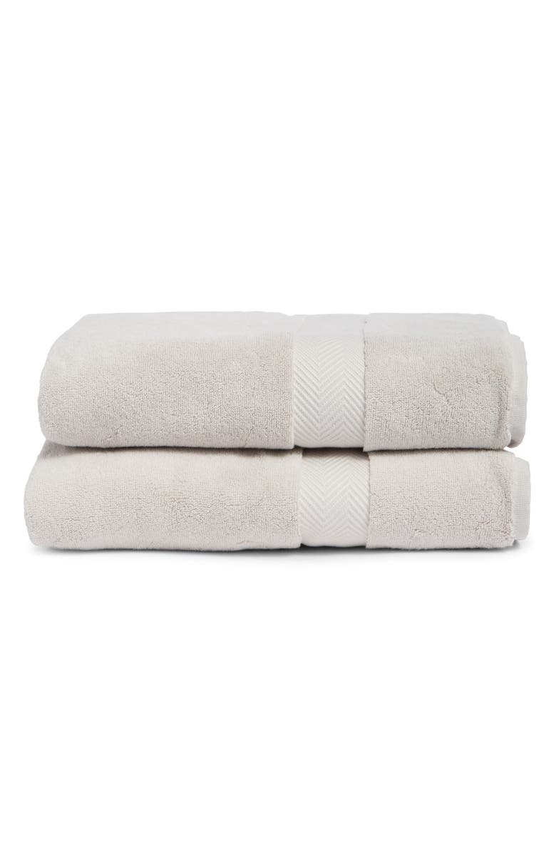 Nordstrom Organic Hydrocotton Set of 2 Bath Sheets, Main, color, Grey Vapor