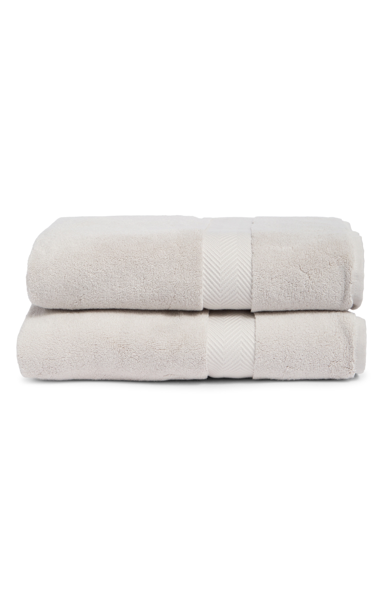 Nordstrom Organic Hydrocotton Set of 2 Bath Sheets - Grey Vapor, Bath Sheet