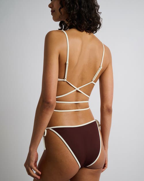 Onia Soleil Bikini Top In Rum/egret