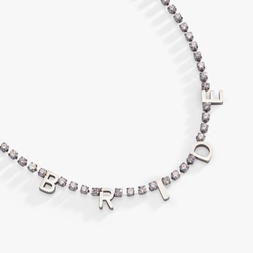 Alex And Ani Bride Tennis Chain Necklace In Silver