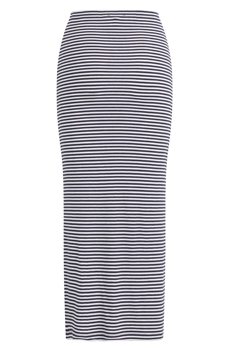Favorite Daughter The Foundation Stripe Knit Pencil Skirt, Alternate, color, Navy/ White Stripe