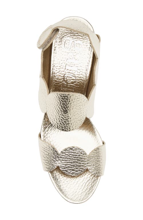 Pedro Garcia Winslet Slingback Sandal In Metallic