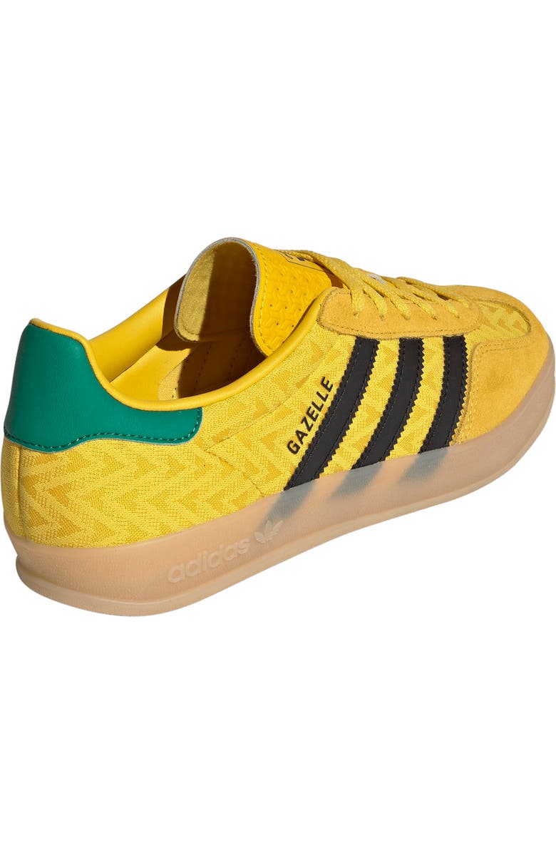 adidas Gazelle Indoor Sneaker, Alternate, color, Eqt Yellow/ Core Black/ Gum 3