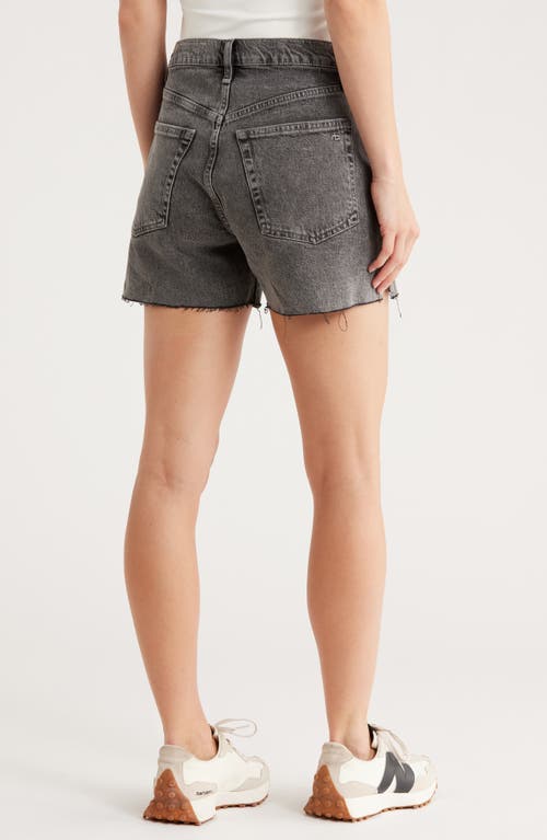 Rag & Bone High Waist Cutoff Denim Shorts In Gray