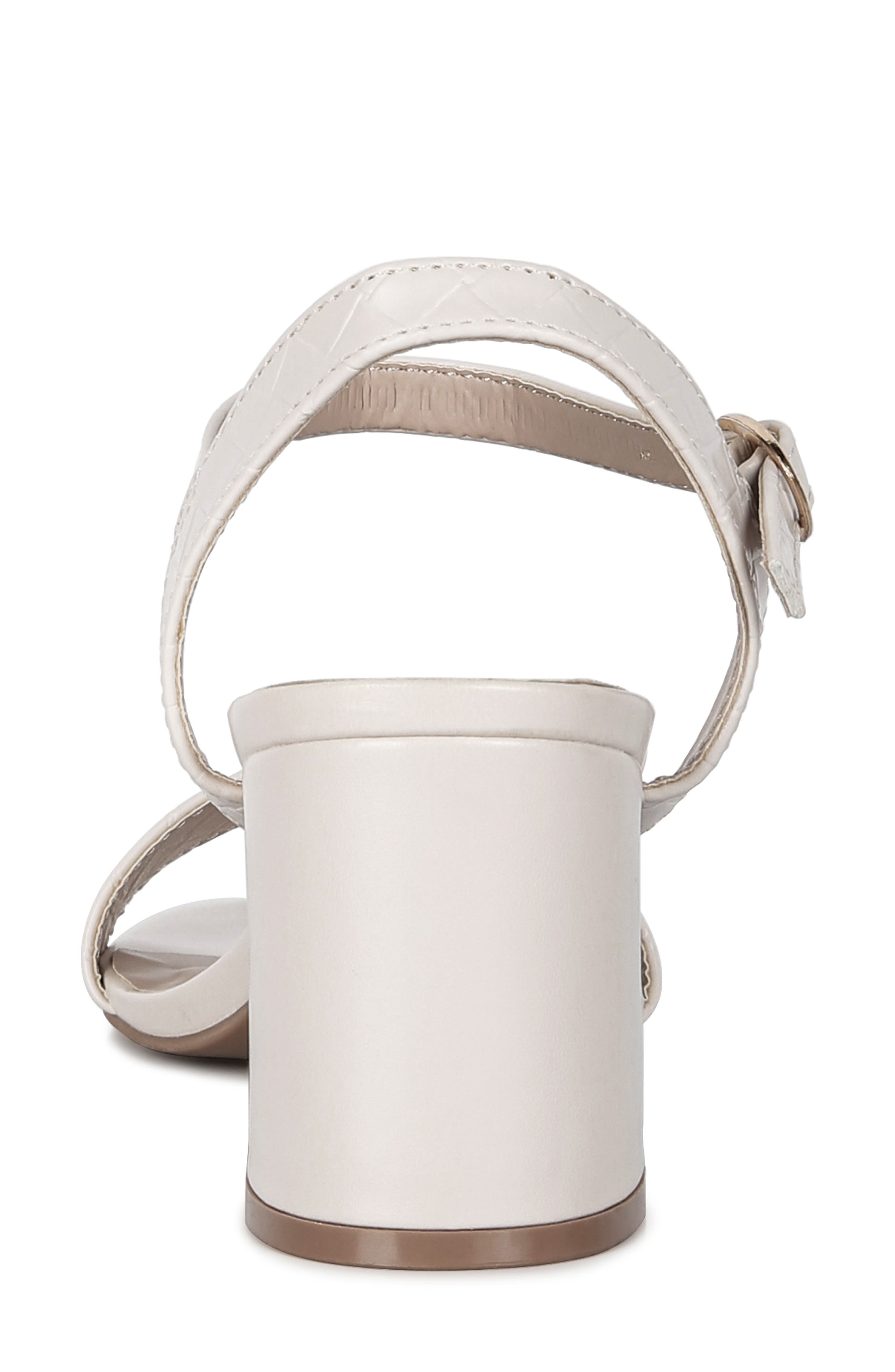 Poiret Block Heel Sandal, Alternate, color, CREAM