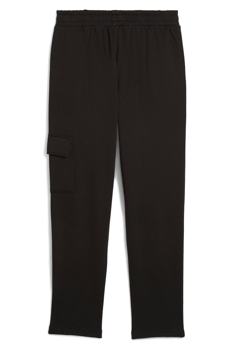 PUMA Essentials Embossed Cargo Pants, Alternate, color, Puma Black