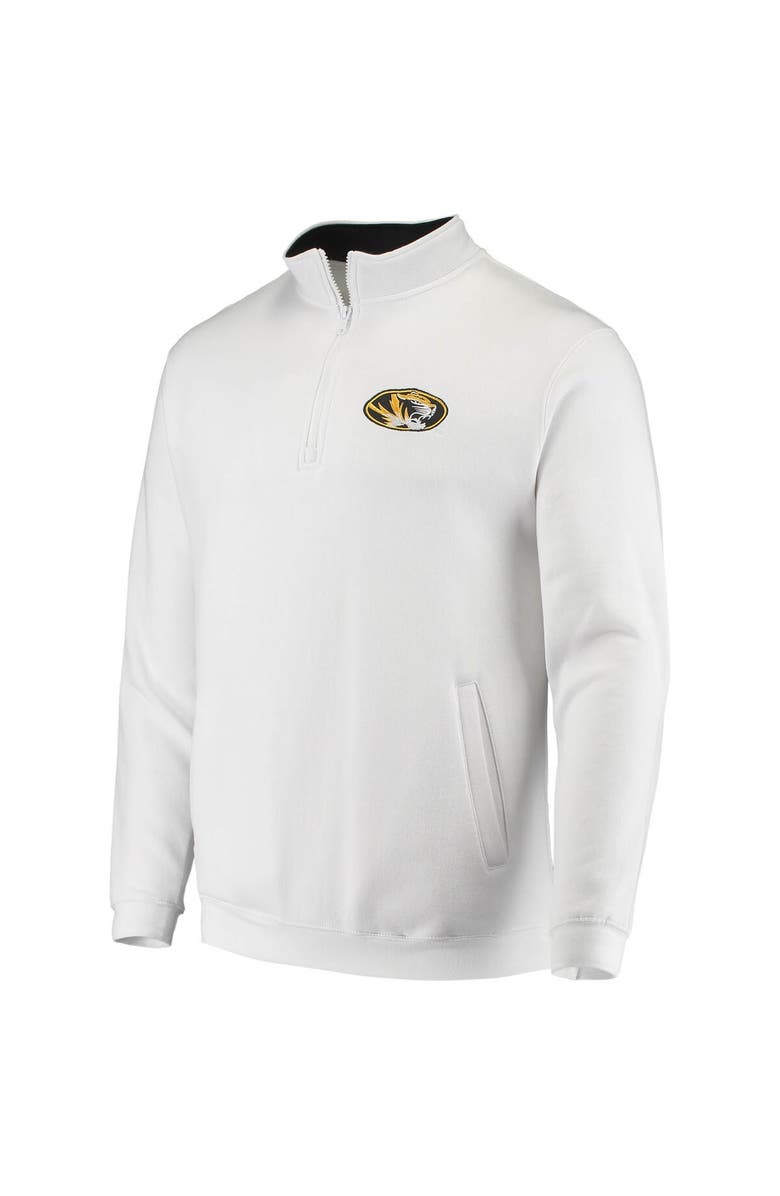 COLOSSEUM Men's Colosseum White Missouri Tigers Tortugas Logo Quarter-Zip Jacket, Alternate, color, 