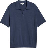Madewell Johnny-Collar Cotton Slub Sweater Polo