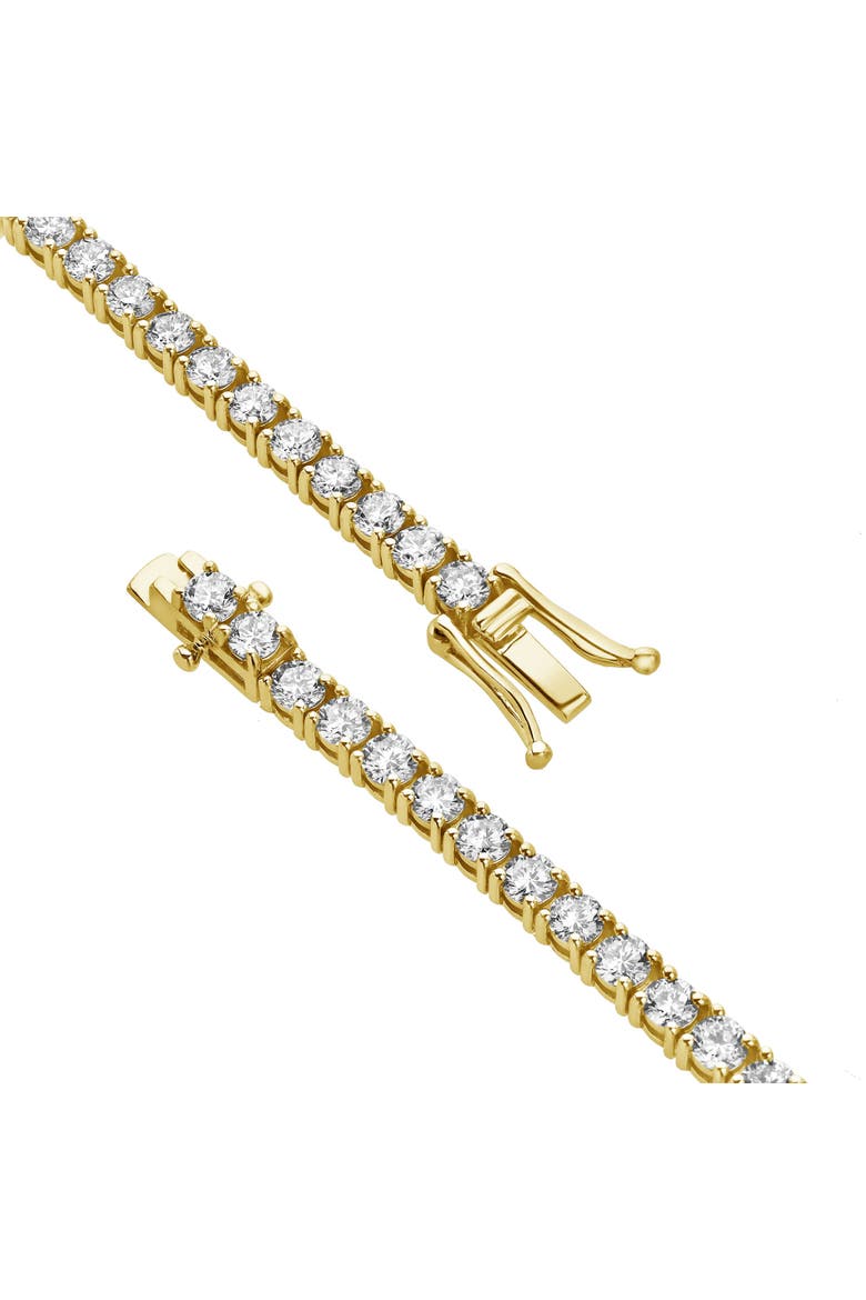 LMJ 10K Yellow Gold Unisex Diamond Tennis Bracelets - 8.4 Carats, Alternate, color, 10K Yellow Gold