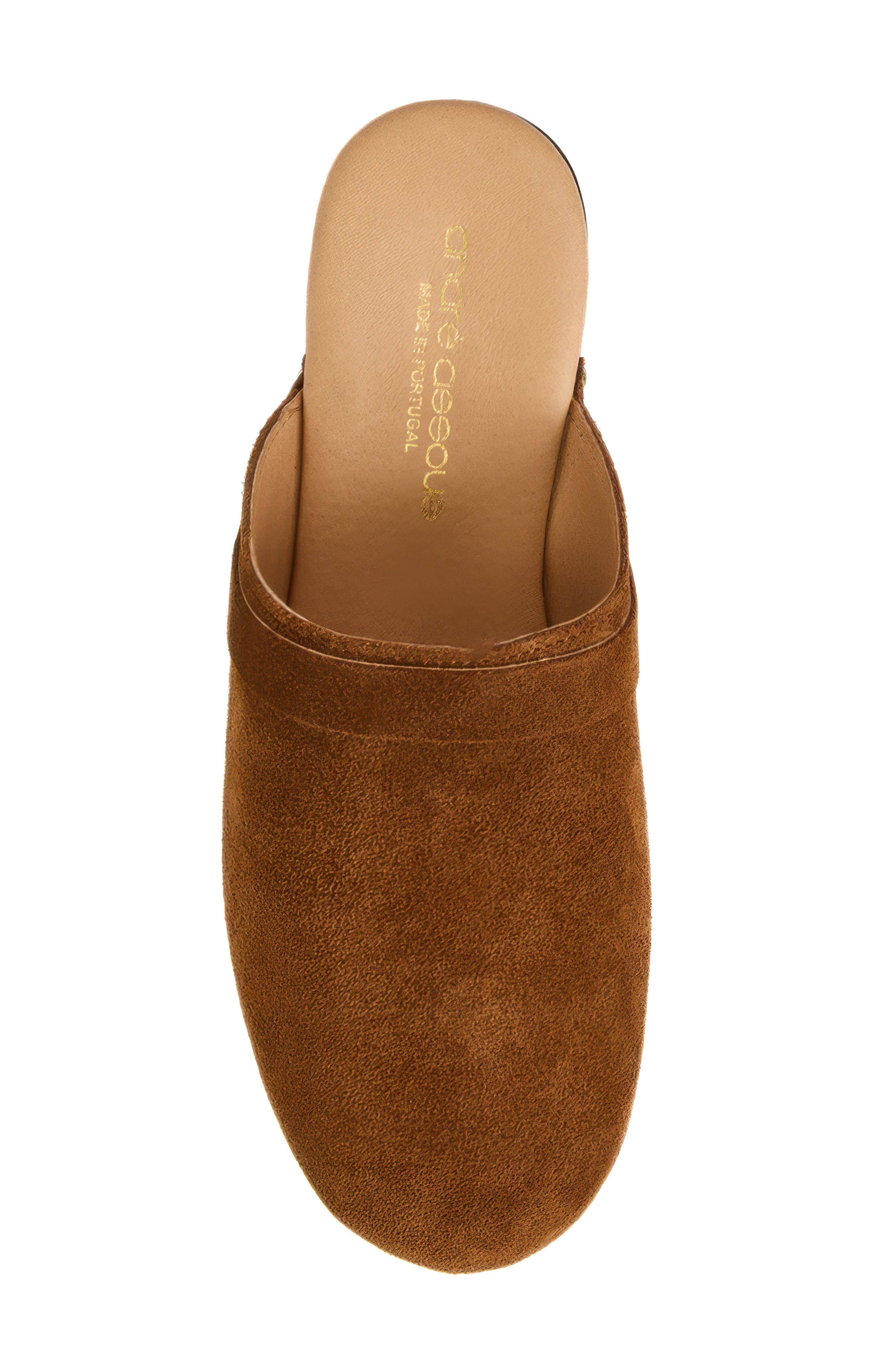 Olivia Clog, Alternate, color, COGNAC SUEDE