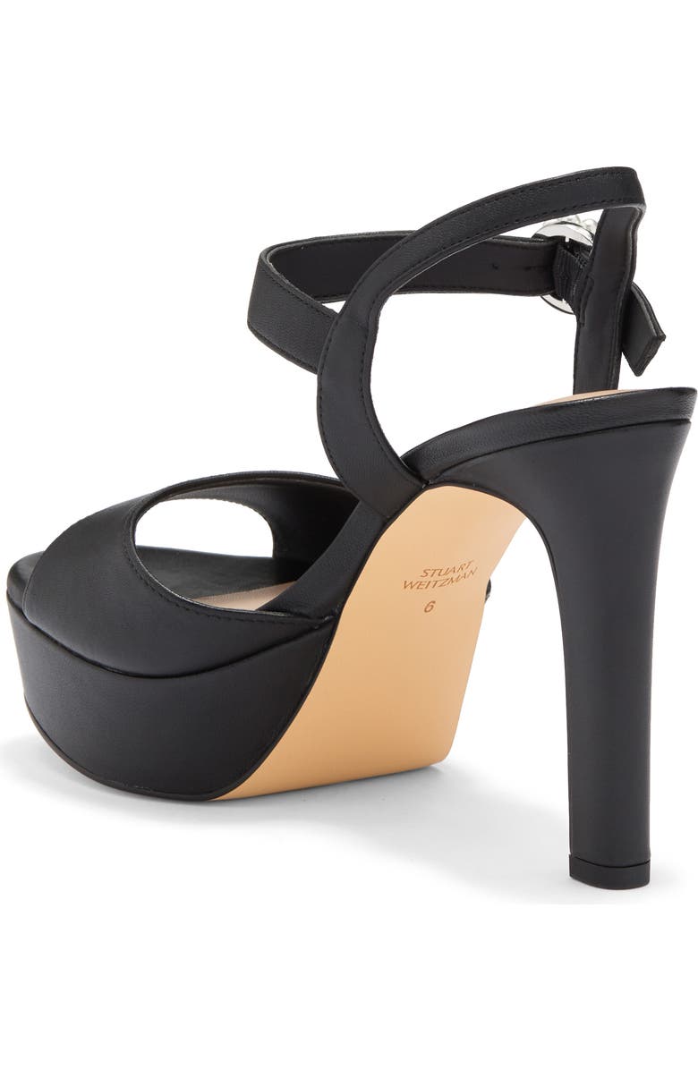 Stuart Weitzman Piper 110 Platform Sandal, Alternate, color, Black
