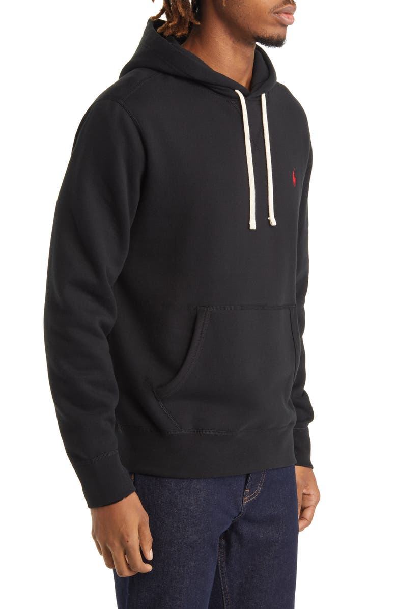 Polo Ralph Lauren Fleece Pullover Hoodie, Alternate, color, Polo Black
