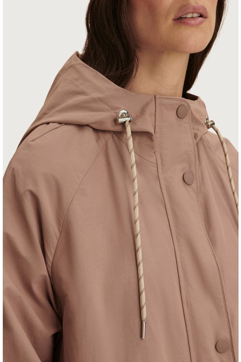 Isla Lightweight Long Jacket, Alternate, color, BROWNIE