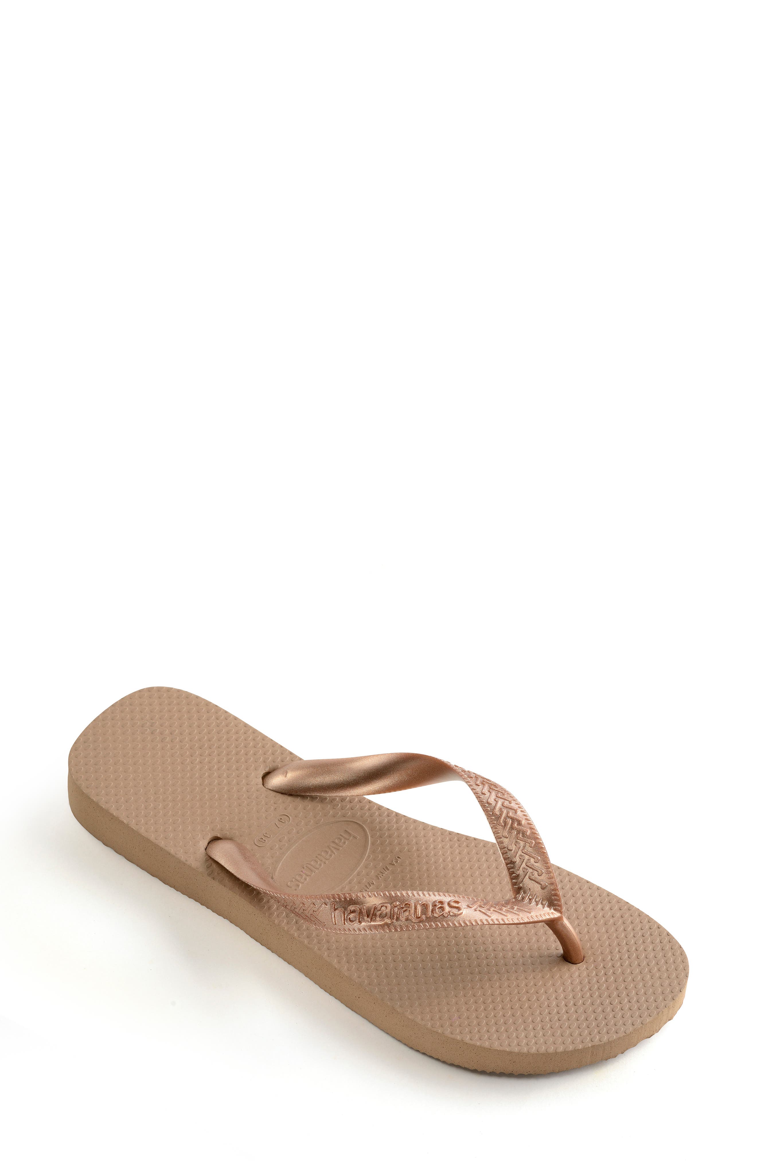 Havaianas Top Tiras Flip Flop, Alternate, color, Rose Gold