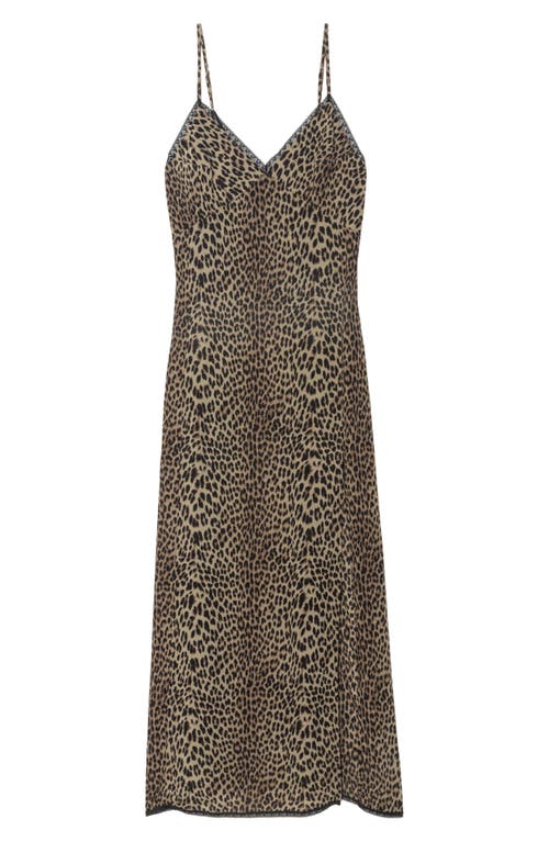 Zadig & Voltaire Ramelil Soft Leopard Print Dress In Neutral