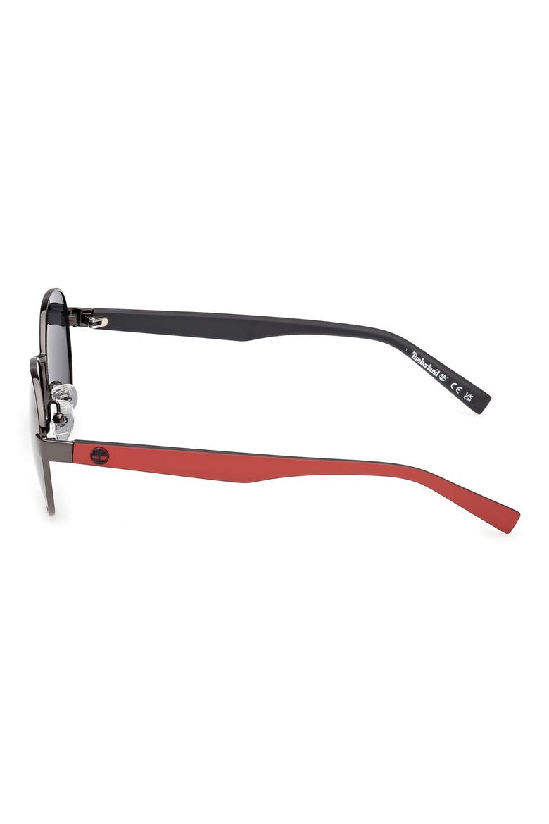 50mm Sunglasses, Alternate, color, SHINY GUNMETAL / SMOKE