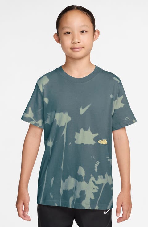 Kids' Sportswear Splatter Print Cotton T-Shirt (Little Kid & Big Kid)