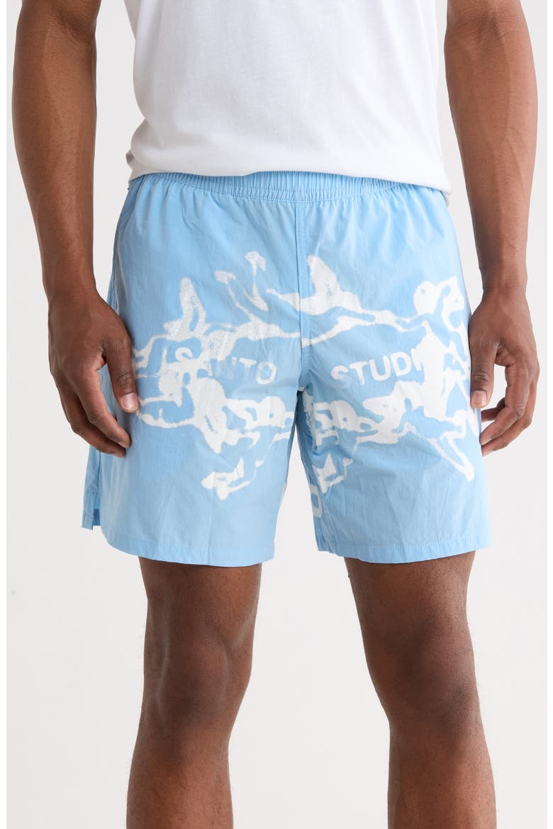 Tempo Sport Torino Vision Shorts, Main, color, BABY BLUE