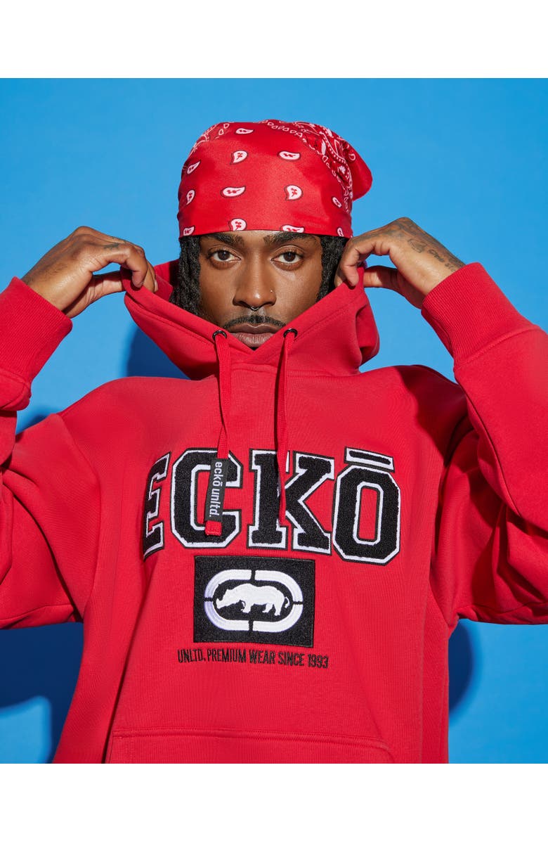 ECKO The Classic ECKO Fleece Hoodie, Alternate, color, True Red