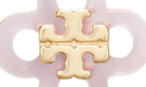 Tory Burch Clover Linear Drop Earrings In Gold