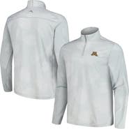 Tommy Bahama Men's Tommy Bahama Gray Minnesota Golden Gophers Delray Frond IslandZone Half-Zip Jacket