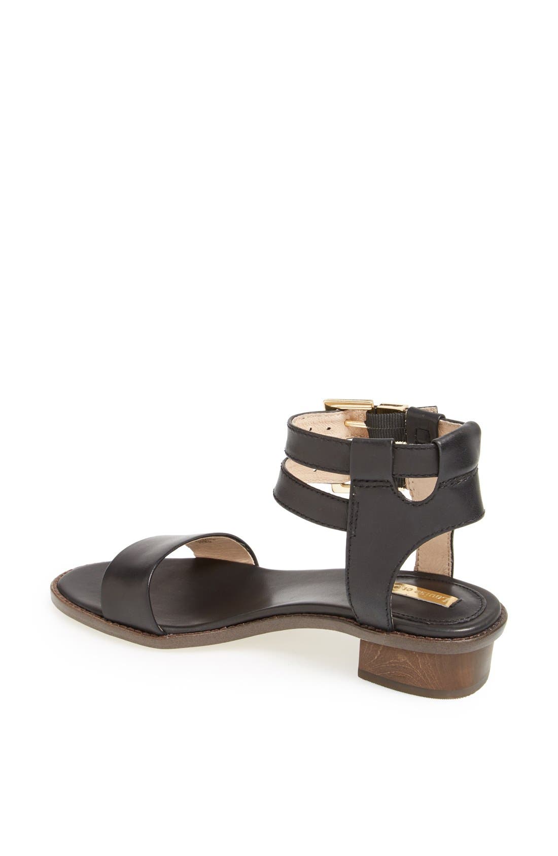 'Menton' Leather Sandal, Alternate, color, OXFORD
