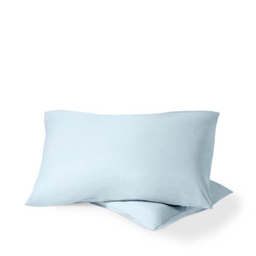 Bare Home 100% Organic Cotton Percale Cooling Pillowcase Set In Blue
