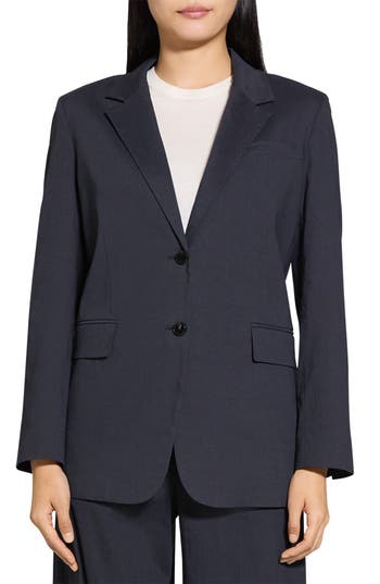 Theory Linen Blend Blazer in Concord at Nordstrom Rack, Size 00