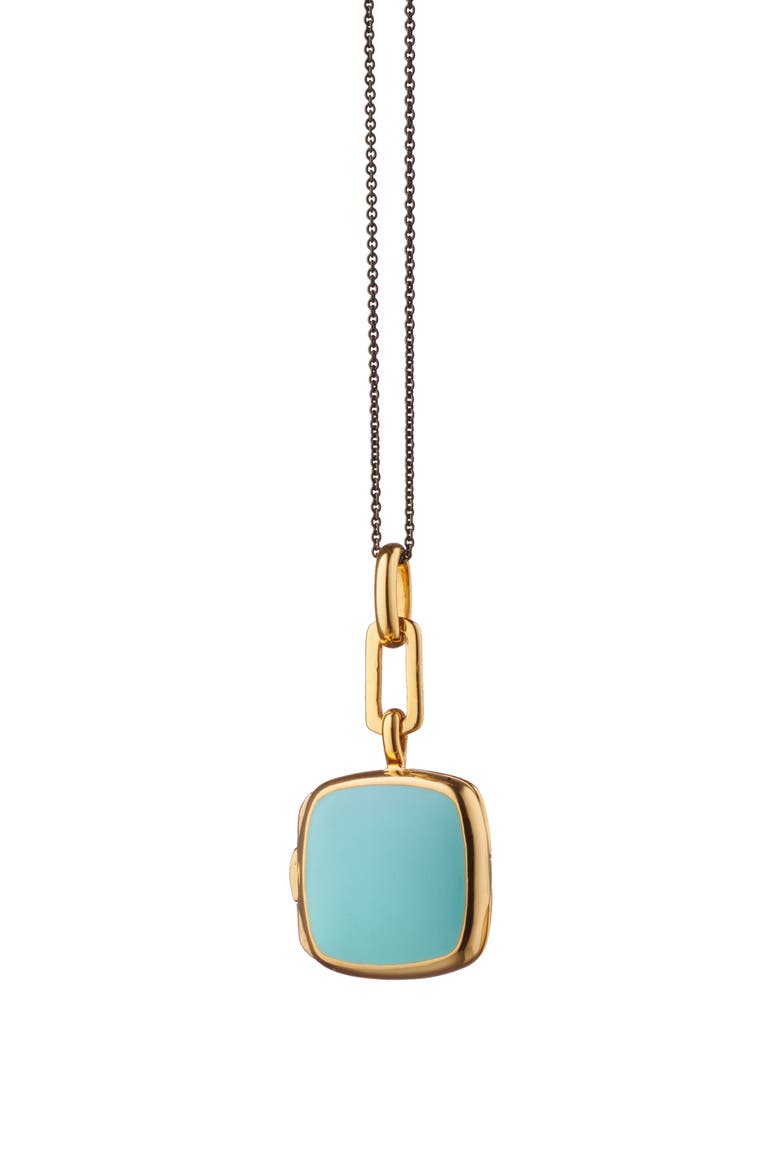 Enamel Cushion Locket Necklace video