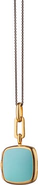 Monica Rich Kosann Enamel Cushion Locket Necklace