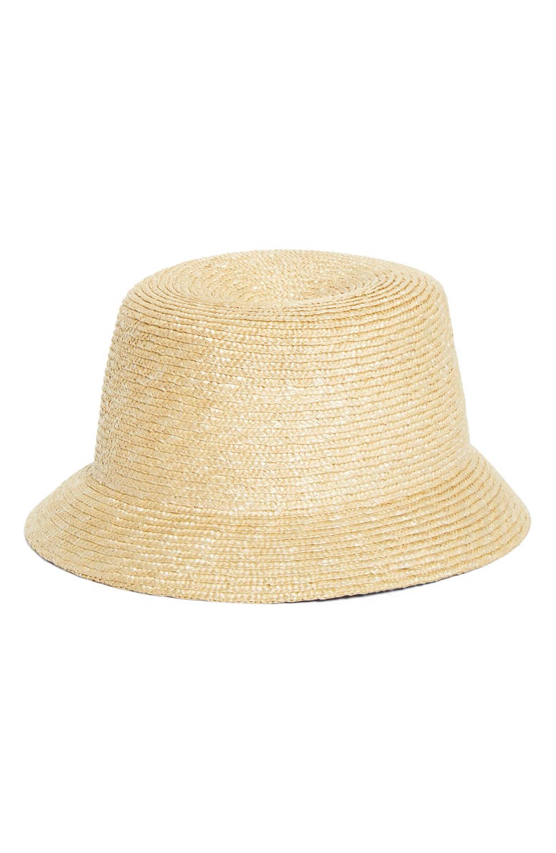 Saint Laurent Braided Straw Hat, Alternate, color, Rope