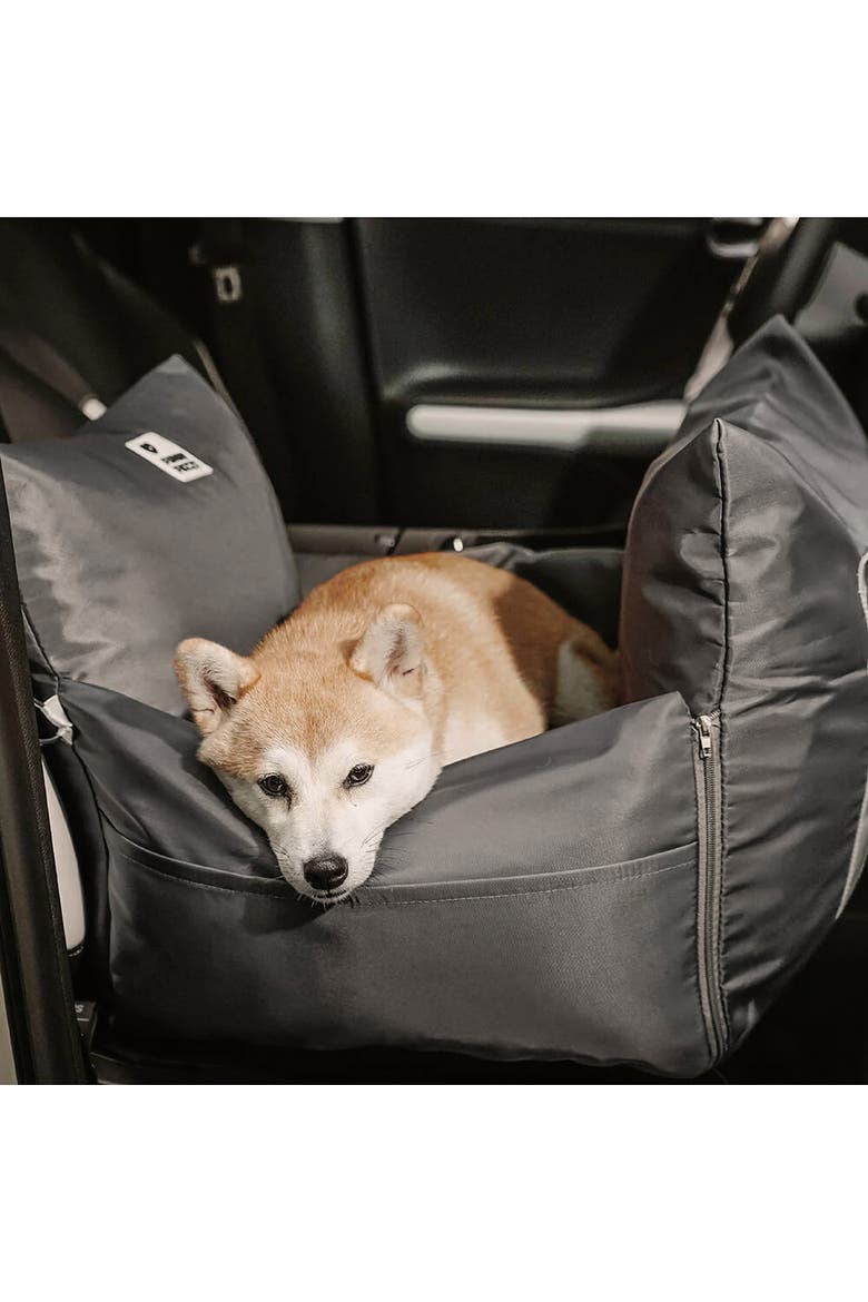 First Class Waterproof Dog Car Seat Bed, Alternate, color, Charcoal Grey