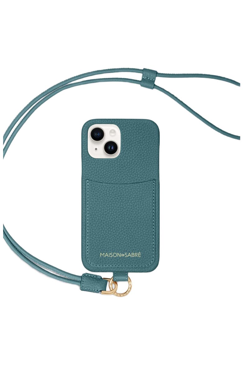 Sling Phone Case iPhone 15, Main, color, Bondi Blue