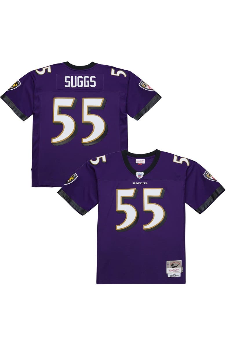 Mitchell & Ness Men's Mitchell & Ness Terrell Suggs Purple Baltimore Ravens 2003 Legacy Replica Jersey, Alternate, color, Purple