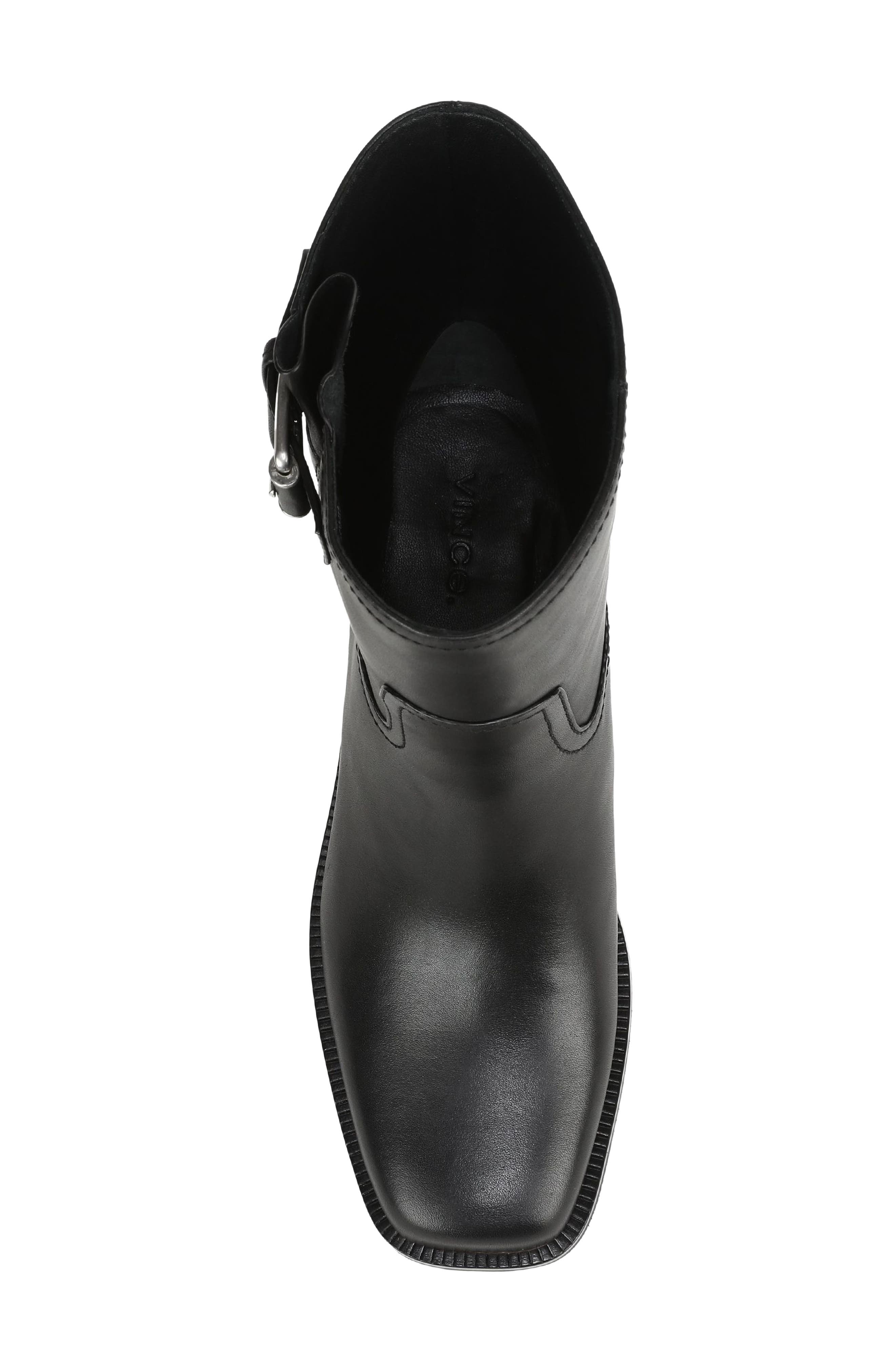 London Leather Bootie, Alternate, color, BLACK